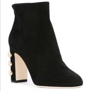 Dolce & Gabbana Suede Embellished Heel